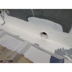 Résine polyuréthane thixotrope avec fibres polyesters incorporés