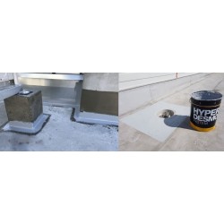 Etanchéité polyuréthane avec fibres incorporées