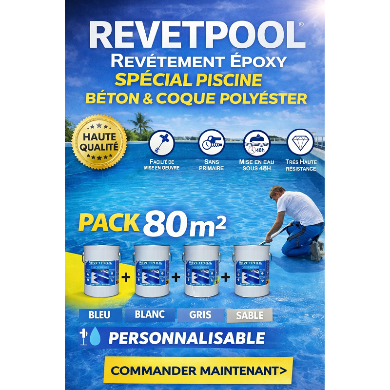 REVETPOOL  Pack  80 m²