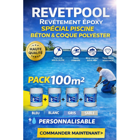 REVETPOOL Pack 100 m²