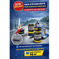 Pack d'étanchéité polyuréthane pour surfaces poreuses