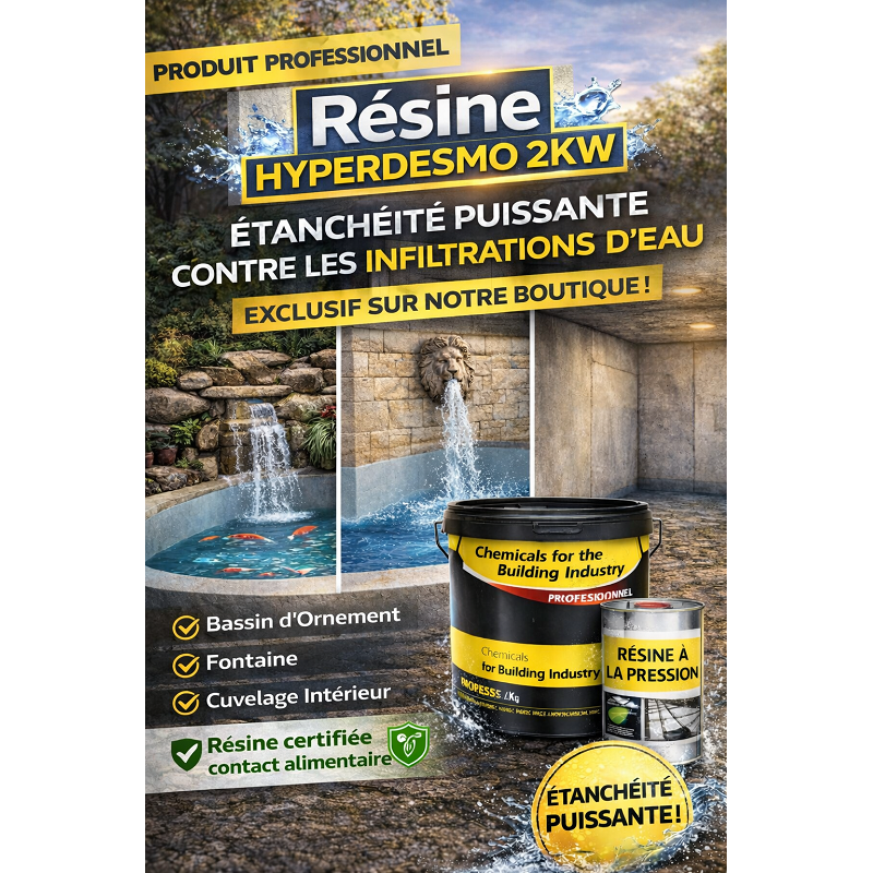 Résine polyuréthane pour Cuvelage et Etanchéité des bassins
