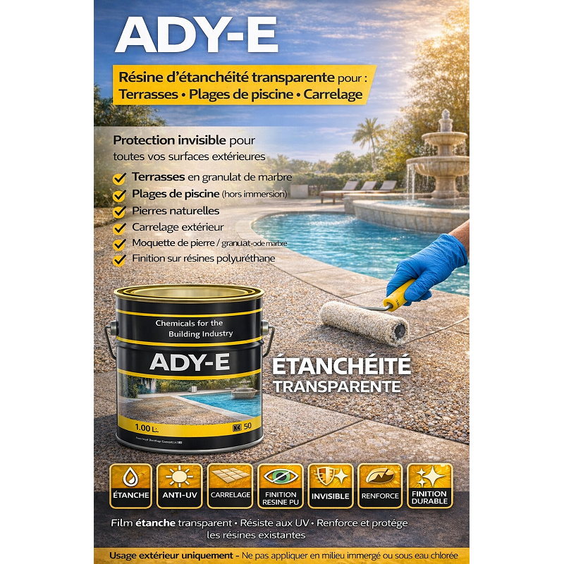 ADY-E résine polyuréthane transparente