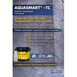 Résine transparente pour béton ciré et pierres naturelles