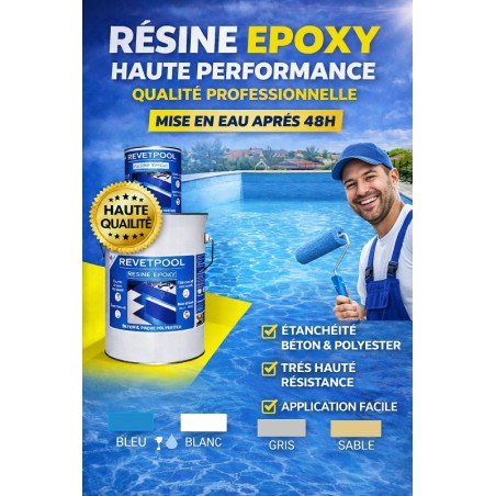 REVETPOOL  Résine Epoxy pour bassins et piscines
