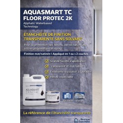 Résine transparente pour béton ciré et pierres naturelles