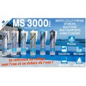 Mastic MS 3000  PRO  Colle sous l’eau