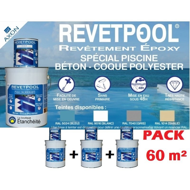 PACK 60 m²  REVETPOOL