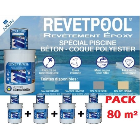 PACK 80 m² REVETPOOL 