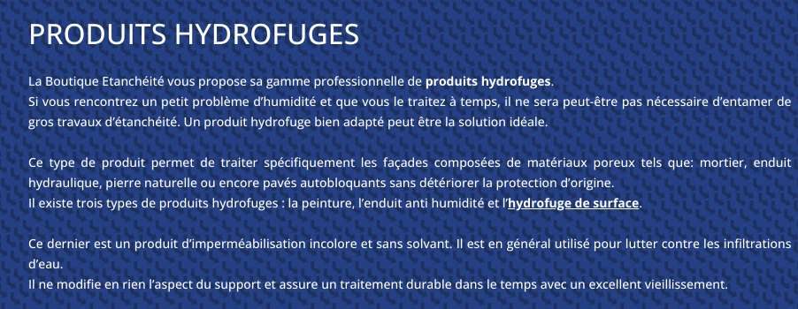 hydrofugation façade